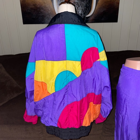 Bovattini • Vintage • Purple/ Red/ Yellow • Track Suit • Jacket & Sweatpants - Picture 12 of 14